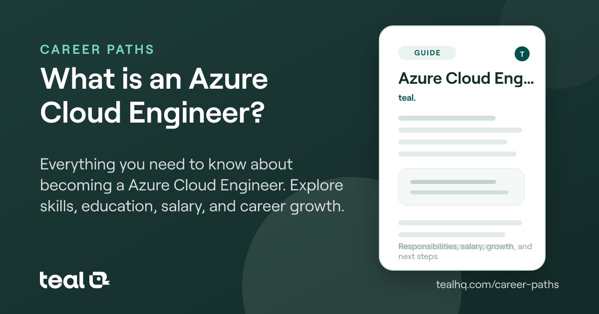 What is a Azure Cloud Engineer? - Career Insights | Teal