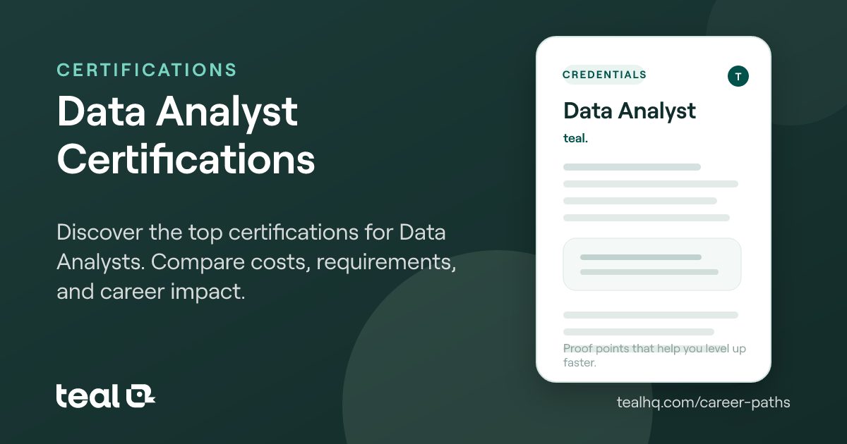 Data Analyst Certifications: Best Credentials to Advance Your Career | Teal