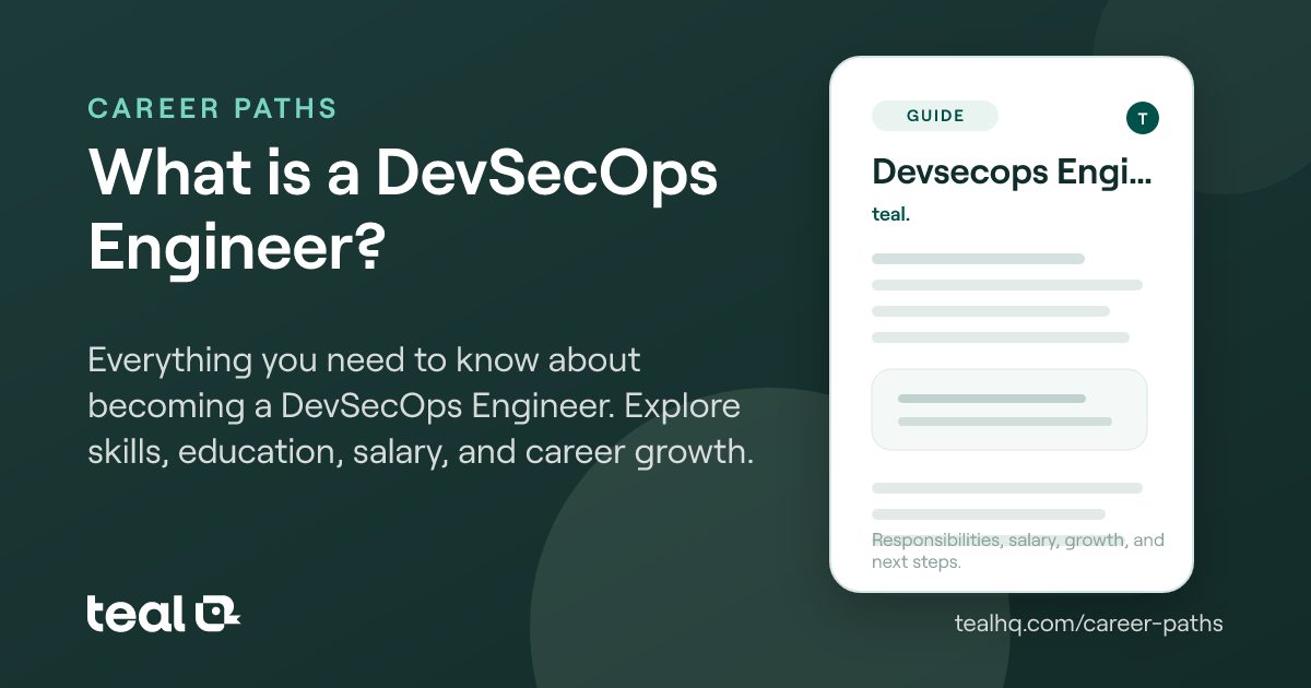 What is a DevSecOps Engineer? - Career Insights | Teal