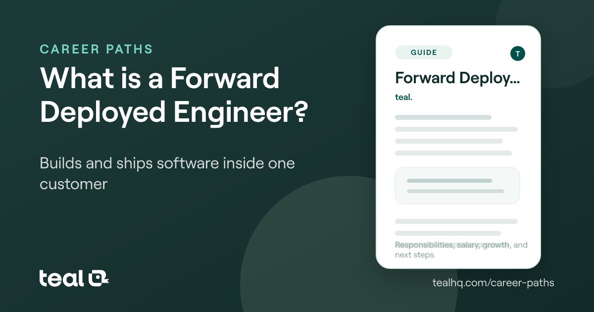 Narrative Bullet Examples What is a Forward Deployed Engineer? - Career Insights | Teal