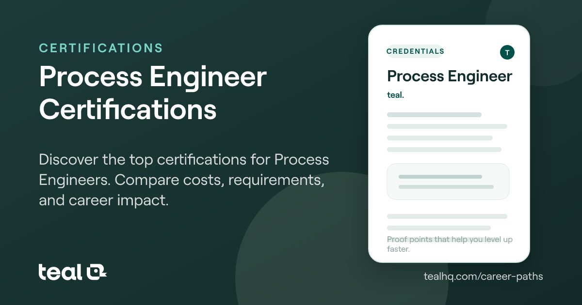 Process Engineer Certifications: Best Credentials to Advance Your ...