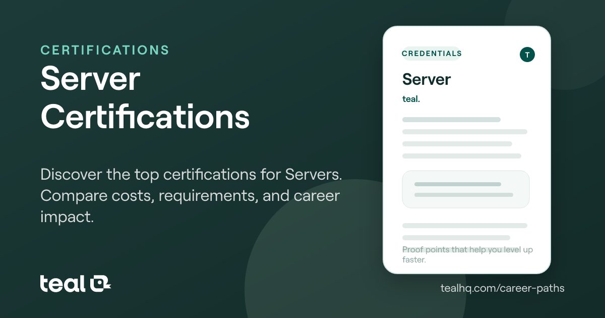 Server Certifications: Best Credentials to Advance Your Career | Teal