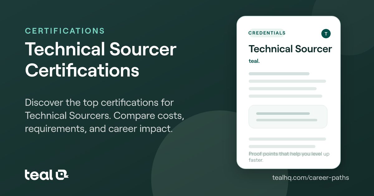 Technical Sourcer Certifications: Best Credentials to Advance Your ...