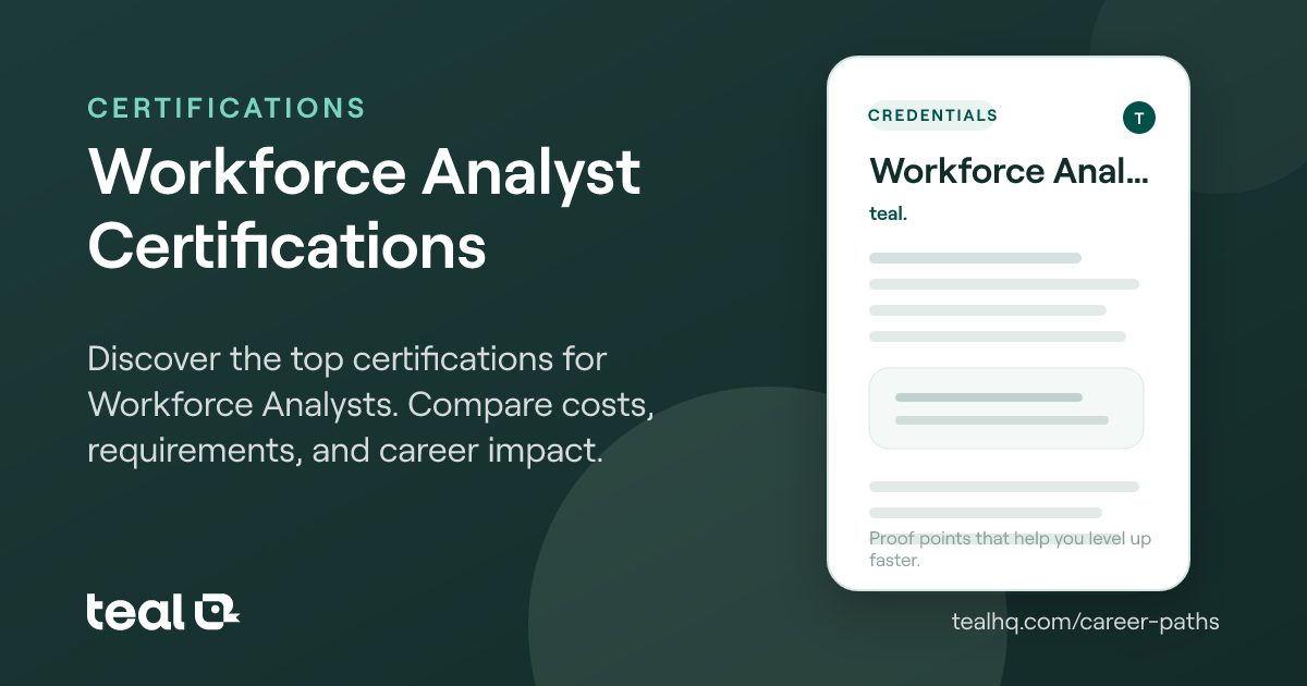 Workforce Analyst Certifications: Best Credentials to Advance Your ...